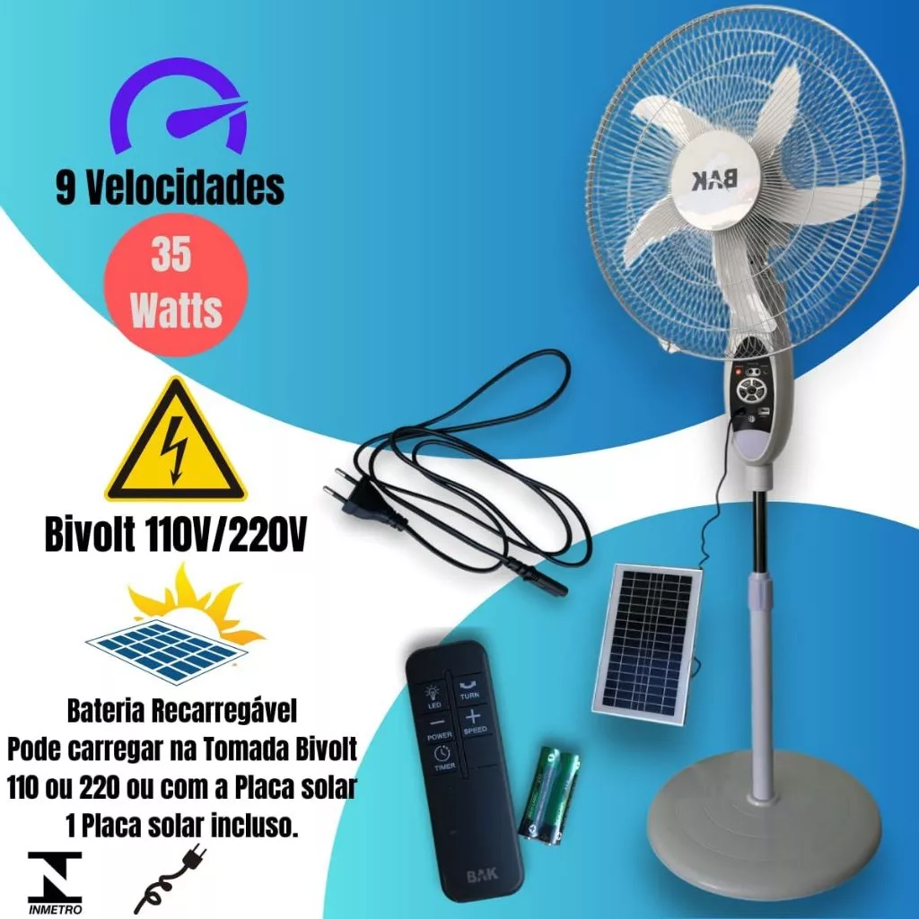 Ventilador recarbble